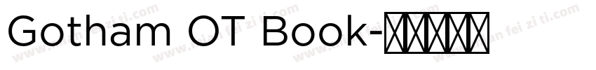 Gotham OT Book字体转换